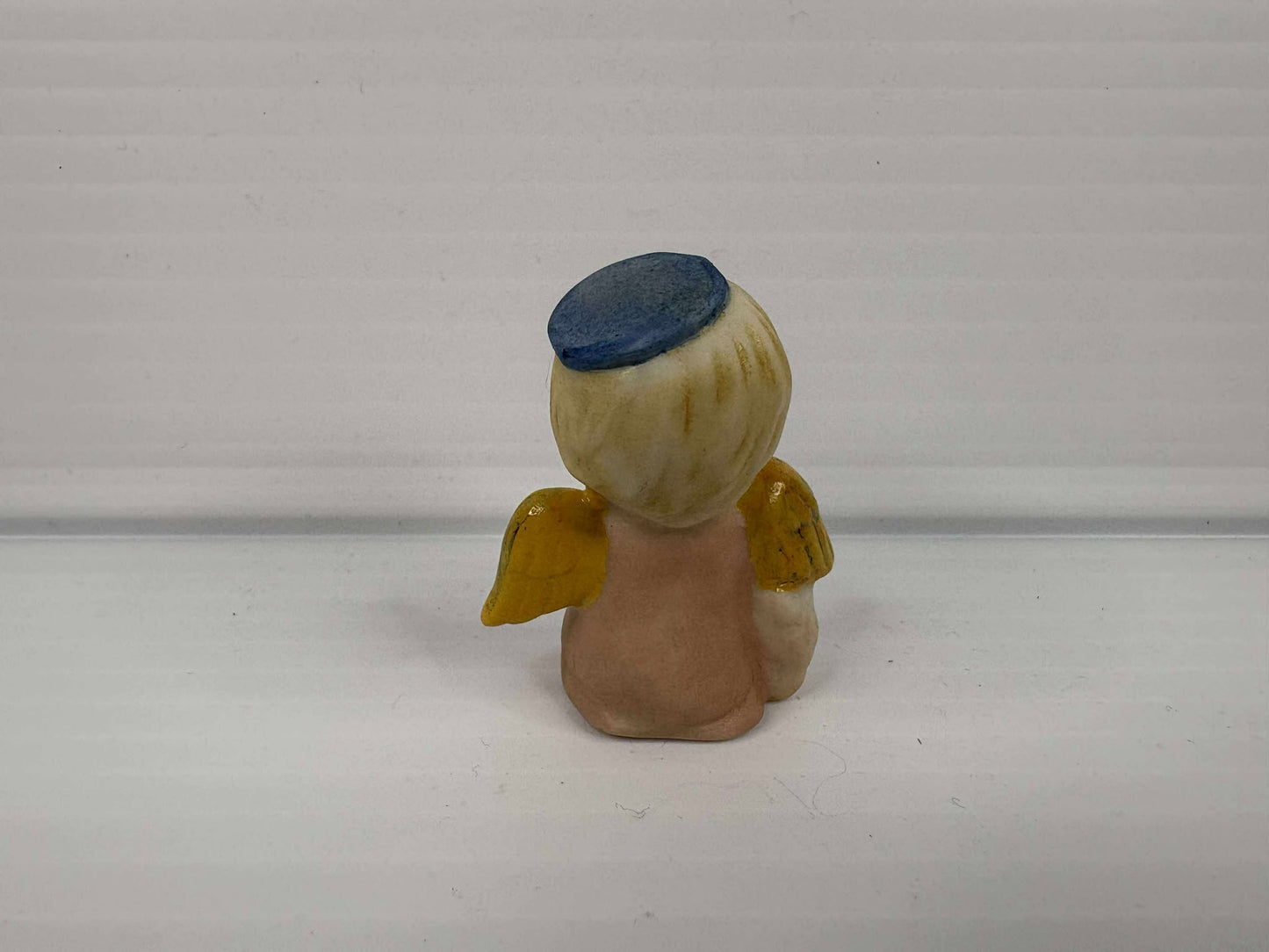 Handmade Porcelain Angel Figurine with Lamb