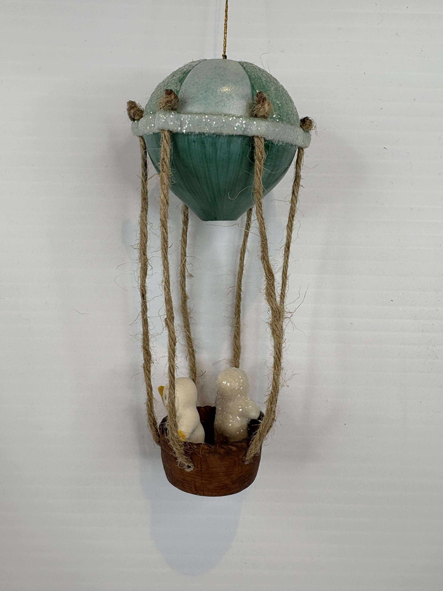 Hot Air Balloon with Snow Babies – Exclusive Green Edition