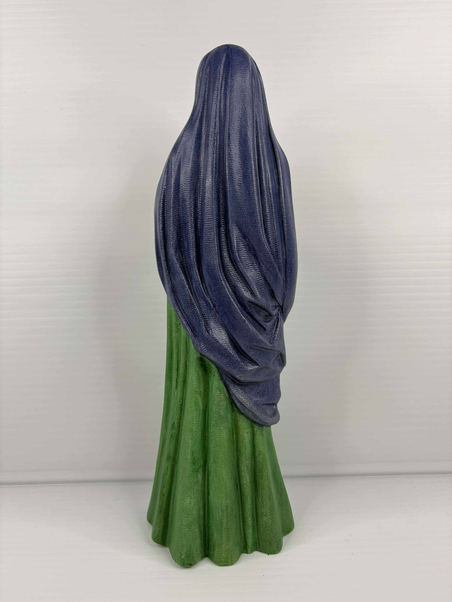 Handmade Black Porcelain Madonna & Child Statue