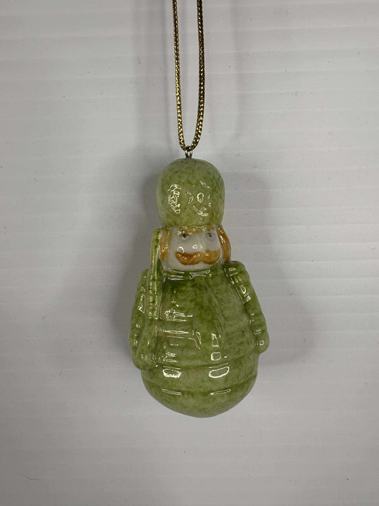Porcelain Green Soldier Ornament