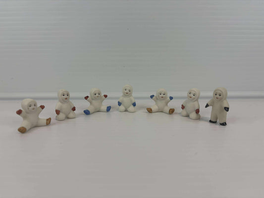 7 Mini Snow Babies – Finished Figurine Set